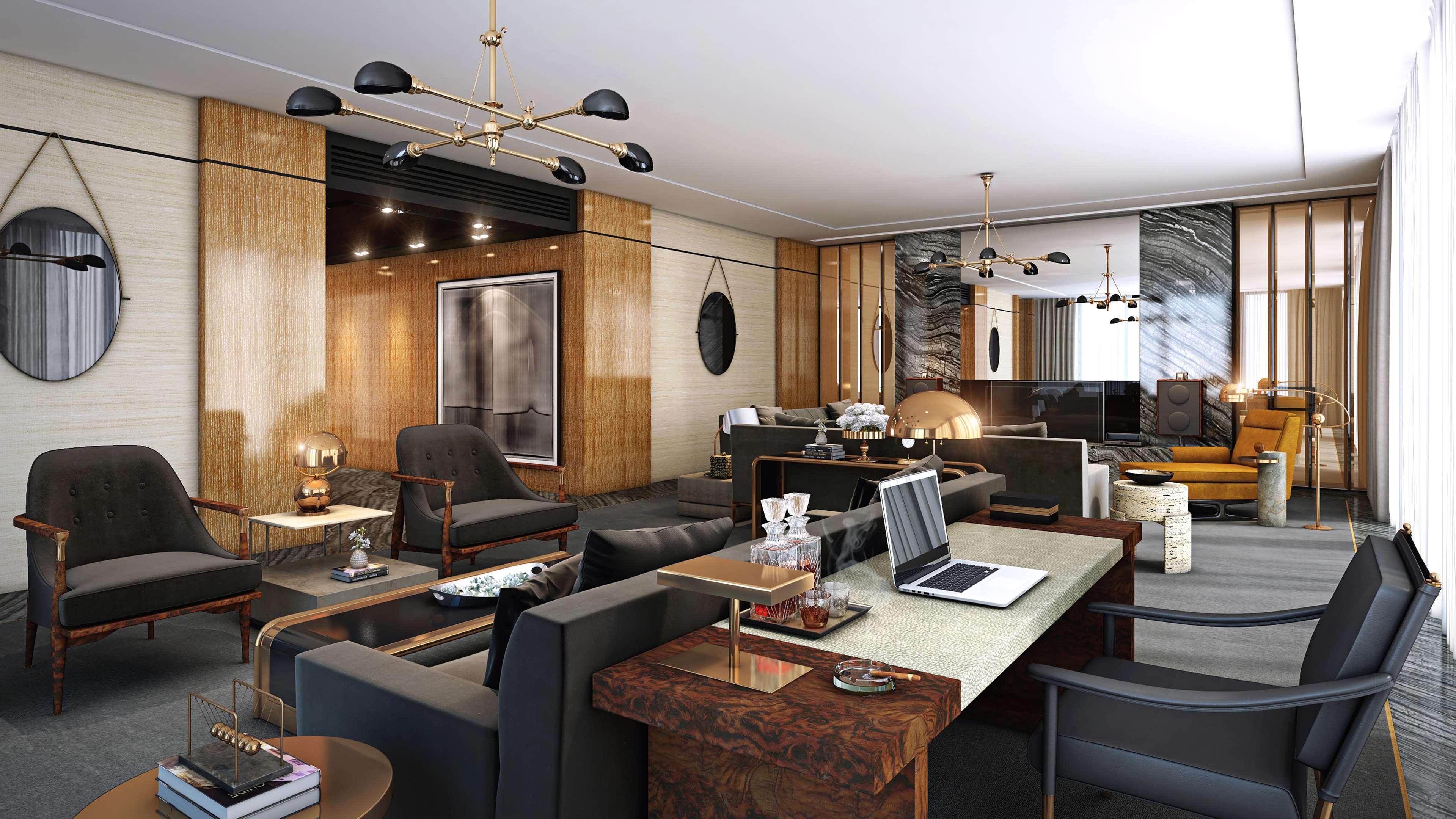 Waldorf Astoria Dubai International Financial Centre Hotel Luaran gambar Office interior design